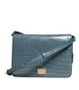 Dolce & Gabbana Green Exotic Leather DG Plaque Crossbody Mini Bag