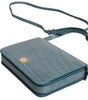 Dolce & Gabbana Green Exotic Leather DG Plaque Crossbody Mini Bag