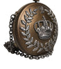 Sac bandoulière Dolce &amp; Gabbana en laiton doré avec motif DG Crown