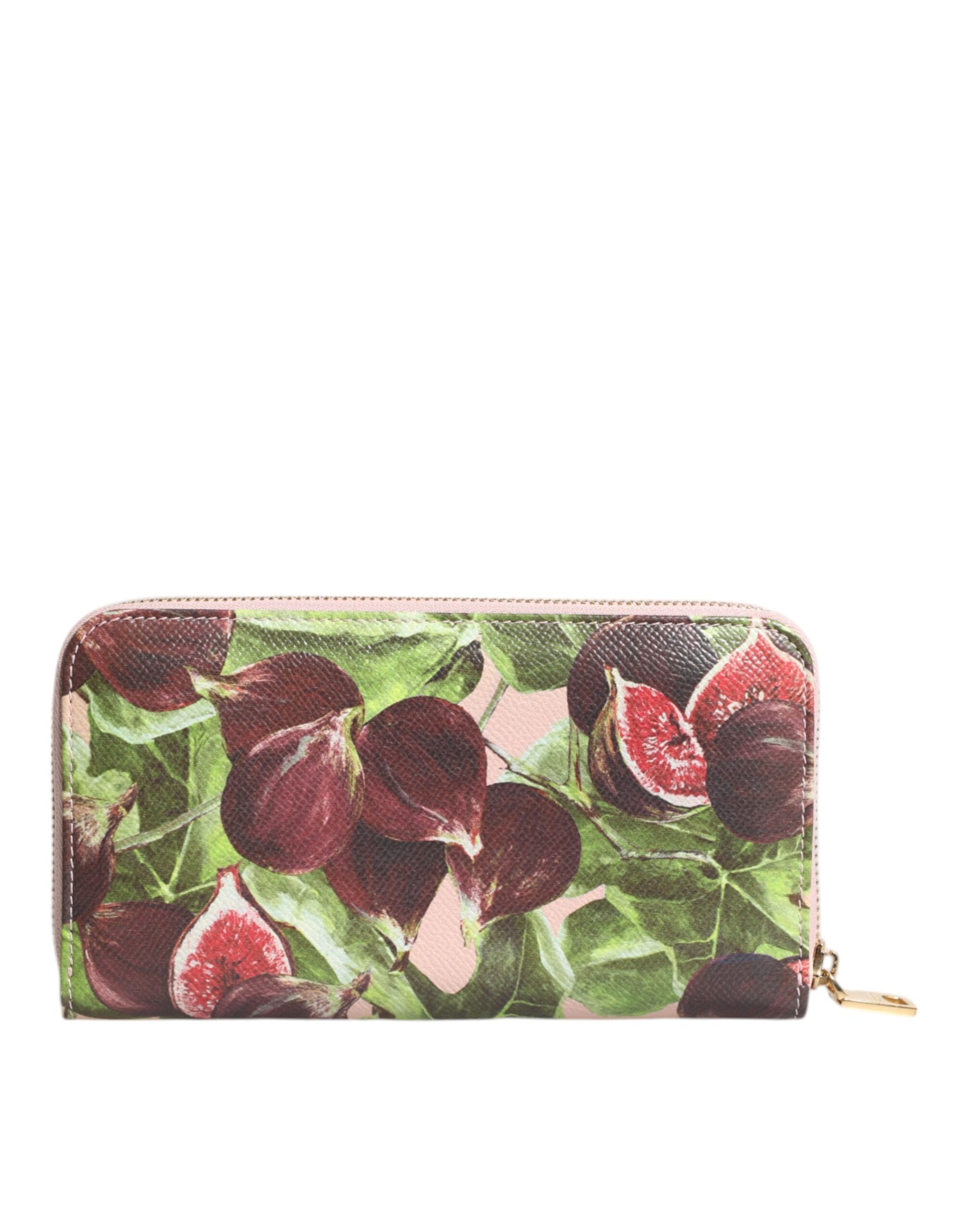 Portefeuille continental zippé en cuir Dauphine multicolore Dolce & Gabbana