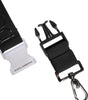 Dolce & Gabbana Black Stretch Polyester Rubberised DG Logo Keychain