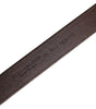 Dolce & Gabbana Brown Leather Silver Metal Buckle Belt