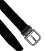 Dolce & Gabbana Black Leather Metal Buckle Classic Belt