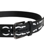 Dolce & Gabbana Black Leather Classic Metal Logo Buckle Belt