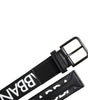 Dolce & Gabbana Black Leather Classic Metal Logo Buckle Belt