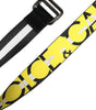 Dolce & Gabbana Black Yellow Logo Striped Metal Buckle Belt