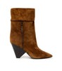 Saint Laurent Brown Suede Leather Boot