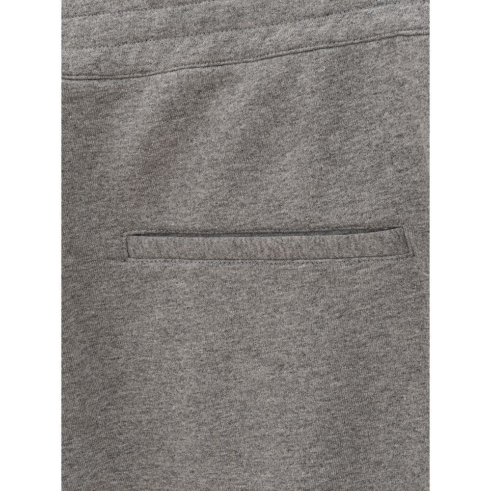 Pantalon chic en coton mélangé gris Alexander McQueen
