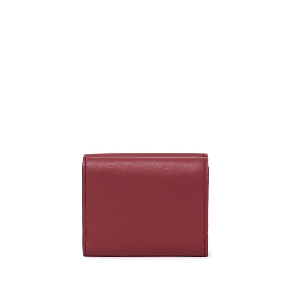 Portefeuille en cuir de veau rouge Dolce &amp; Gabbana