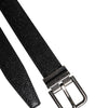 Dolce & Gabbana Black Calf Leather Classic Metal Buckle Belt