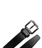 Dolce & Gabbana Black White Printed Metal Logo Buckle Belt