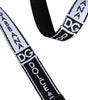 Dolce & Gabbana Black White Printed Metal Logo Buckle Belt
