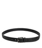 Dolce & Gabbana Black Calf Leather Classic Metal Buckle Belt