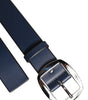 Dolce & Gabbana Blue Calf Leather Classic Metal Buckle Belt