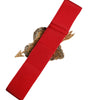 Dolce & Gabbana Red Stretch Wide Waist Heart Embellished Belt
