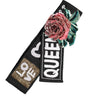 Dolce & Gabbana Black Stretch Multicolor Embellished Waist Belt