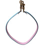 Dolce & Gabbana Pink Blue Leather Handle Bag Shoulder Strap