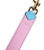 Dolce & Gabbana Pink Blue Leather Handle Bag Shoulder Strap