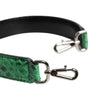 Dolce & Gabbana Black Green Exotic Leather Bag Shoulder Strap