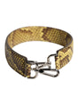 Dolce & Gabbana Yellow Exotic Leather Bag Shoulder Strap