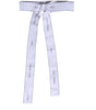 Dolce & Gabbana White Waist Ribbon Wide Bow Logo Belt