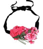 Dolce & Gabbana Multicolor Floral Applique Detail Tie Belt