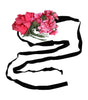 Dolce & Gabbana Multicolor Floral Applique Detail Tie Belt