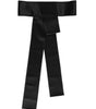 Dolce &amp; Gabbana Black Satin Wide Waist Belt