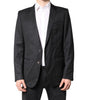 Dolce & Gabbana Black Single Breasted Men Coat MARTINI Blazer