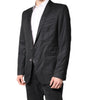 Dolce & Gabbana Black Single Breasted Men Coat MARTINI Blazer