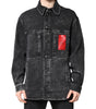 Dolce & Gabbana Black Logo Cotton Stretch Denim Jacket