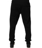 Dolce &amp; Gabbana Black Cotton Mid Waist Jogger Sweatpants Pants