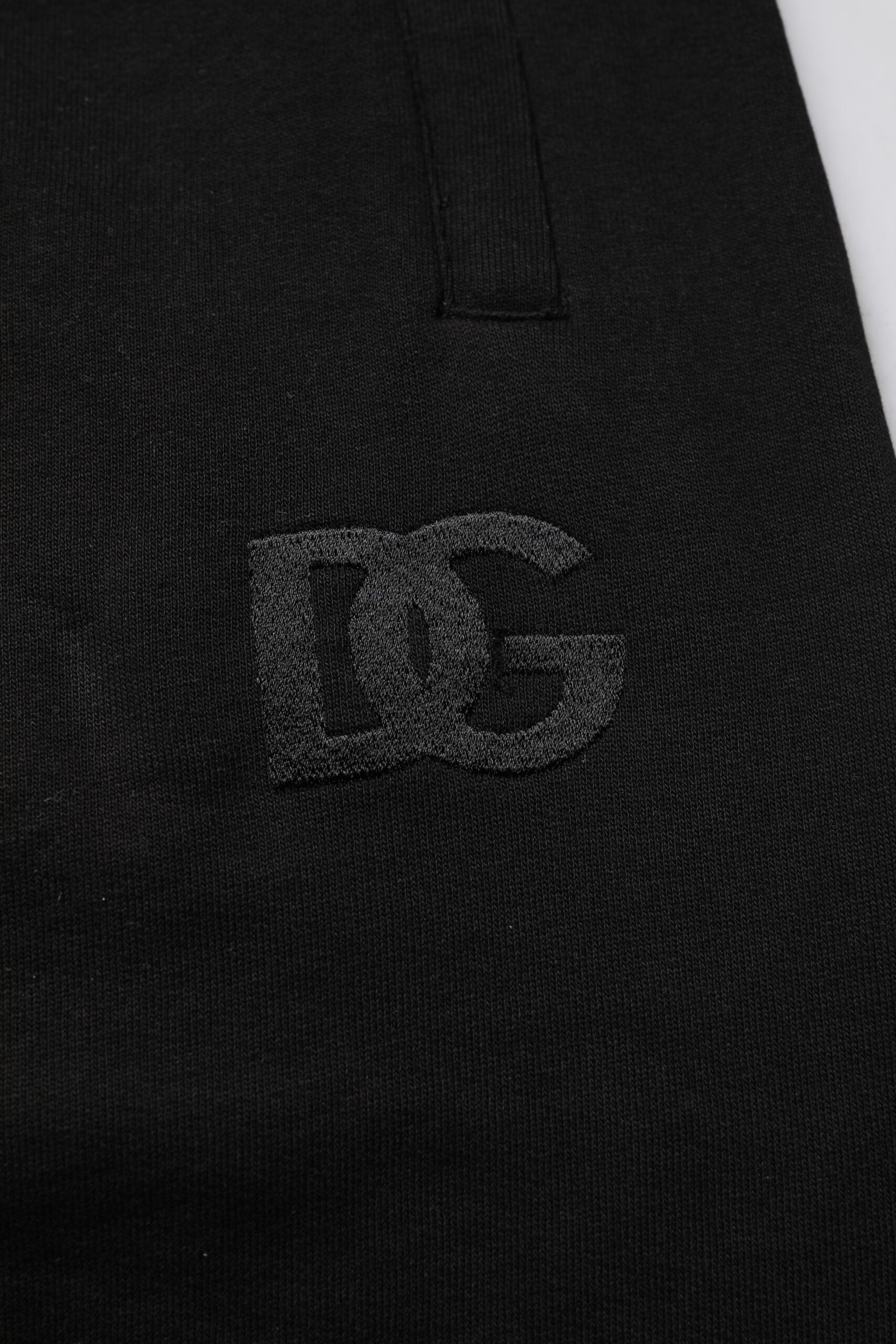 Dolce &amp; Gabbana Black Cotton Mid Waist Jogger Sweatpants Pants