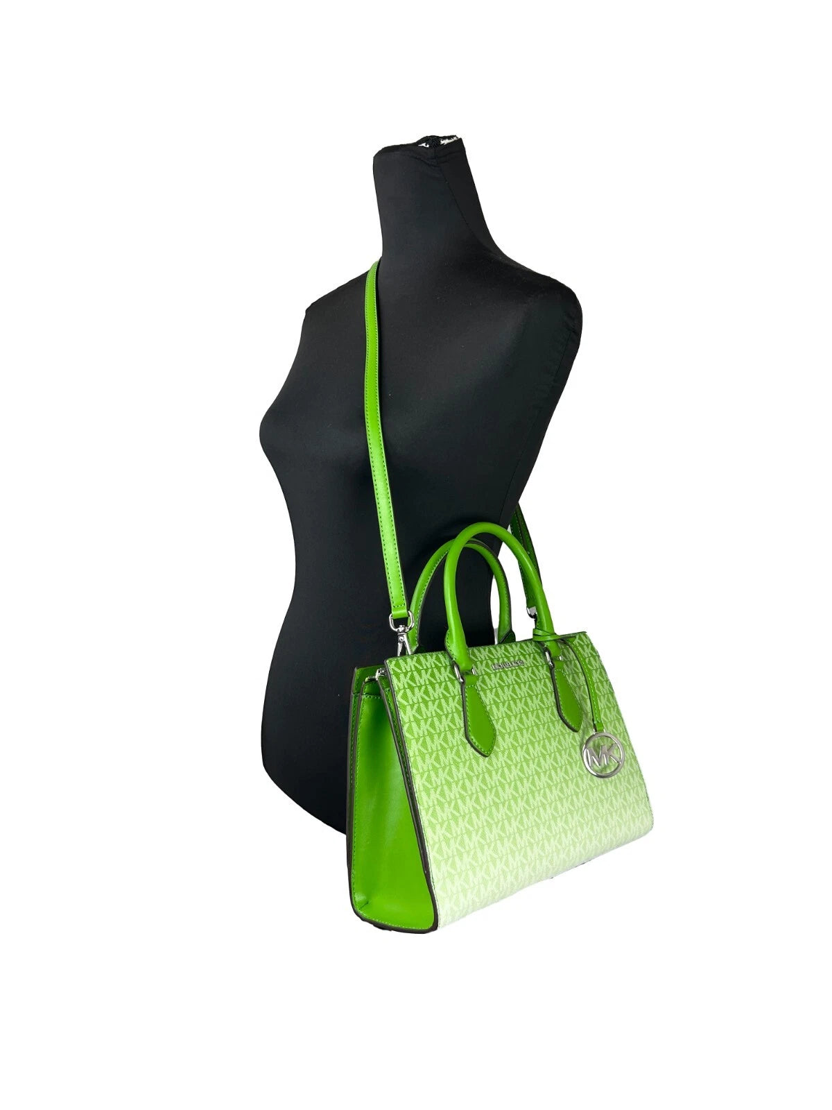Sac à main bandoulière Michael Kors Sheila de taille moyenne, vert jungle
