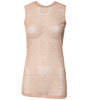 Dolce & Gabbana Beige Nylon Logo Monogram Sleeveless Tank Top