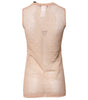 Dolce & Gabbana Beige Nylon Logo Monogram Sleeveless Tank Top