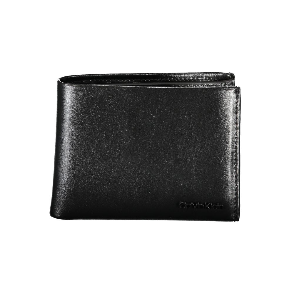 Portefeuille élégant en cuir Calvin Klein avec blocage RFID et porte-monnaie