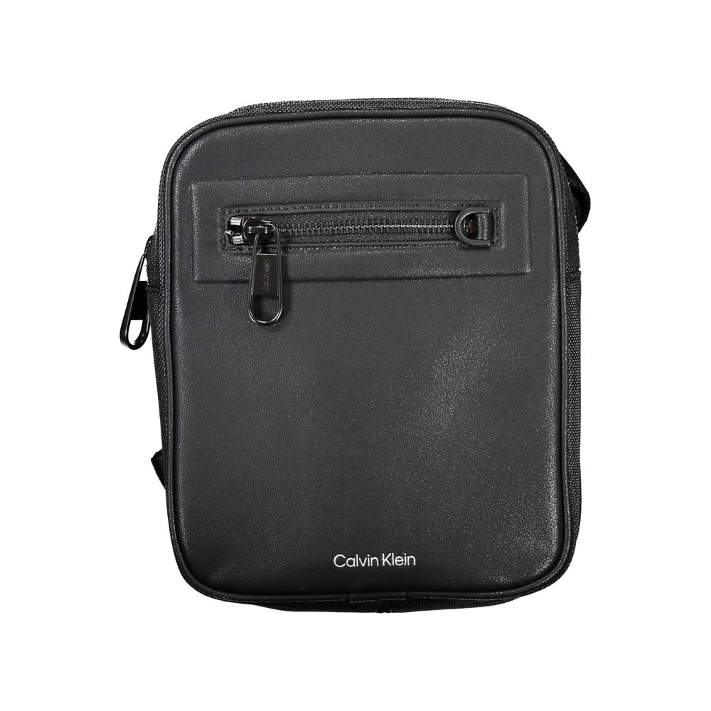 Sac à bandoulière noir élégant Calvin Klein avec détails contrastés