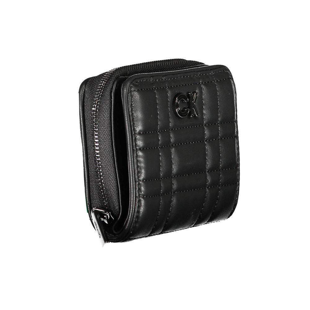 Portefeuille femme Calvin Klein en polyester noir