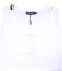 Dolce & Gabbana White Cotton Sleeveless Crew Neck T-shirt