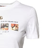 Dolce & Gabbana White Cotton Graphic Print Crew Neck T-shirt