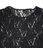 Dolce & Gabbana Black Floral Lace Long Sleeves Pullover Top