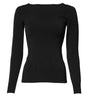 Dolce & Gabbana Black Viscose Long Sleeves Pullover Top