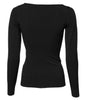 Dolce & Gabbana Black Viscose Long Sleeves Pullover Top
