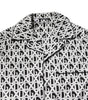 Dolce &amp; Gabbana Black White DG Print Cotton Pajama Set Sleepwear