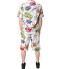 Dolce & Gabbana White Cartoon Print Cotton Men Pajama Set Sleepwear