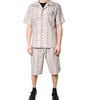 Dolce &amp; Gabbana Beige Floral Print Cotton Men Pajama Set Sleepwear