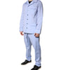 Dolce & Gabbana Light Blue DG Logo Cotton Men Pajama Set Sleepwear