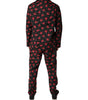 Dolce & Gabbana Black Floral Print Cotton Men Pajama Set Sleepwear