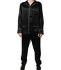 Dolce & Gabbana Black Silk Shirt Pants Pajama Set Sleepwear